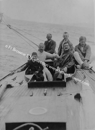 YACHTIING MASTER JEFF SHEEHAN (NEPHEW OF CANNON SHEEHAN) MR A H ALLEN (OWNER OF SYBIL) DAVIS (SECRETARY TO ADMIRAL COLE)  FLORENCE MC CARTHY  H ALLEN